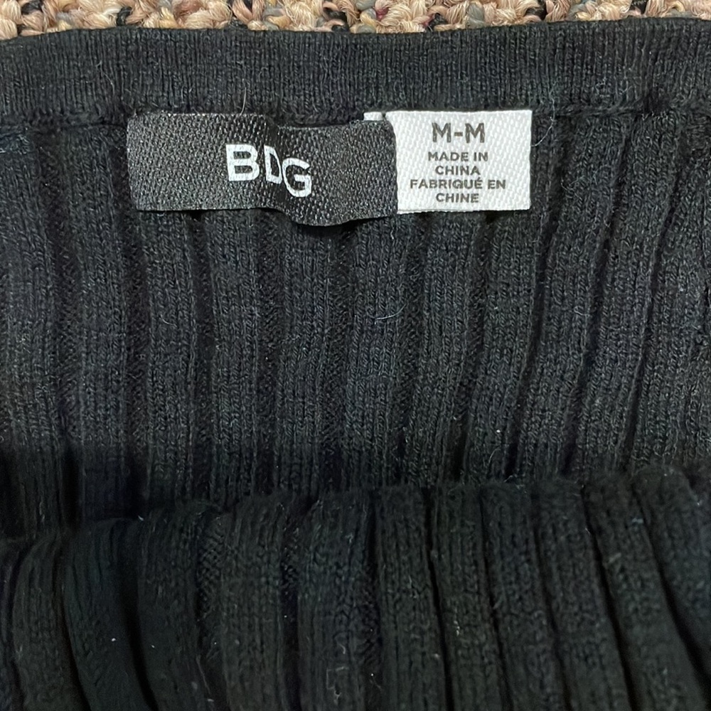BDG black knit high neck crop top - Picture 3 of 3